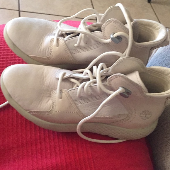 cream timberlands womens